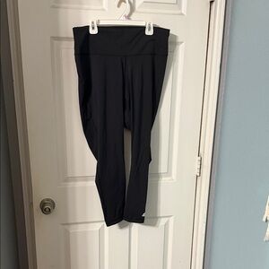 adidas Black Mid-Rise Performance Leggings